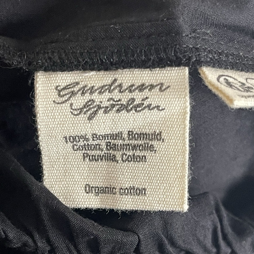 Gudrun Sjoden Trouser Elsa Pants Womens S Black Organic Cotton Elastic Waist - Picture 10 of 10